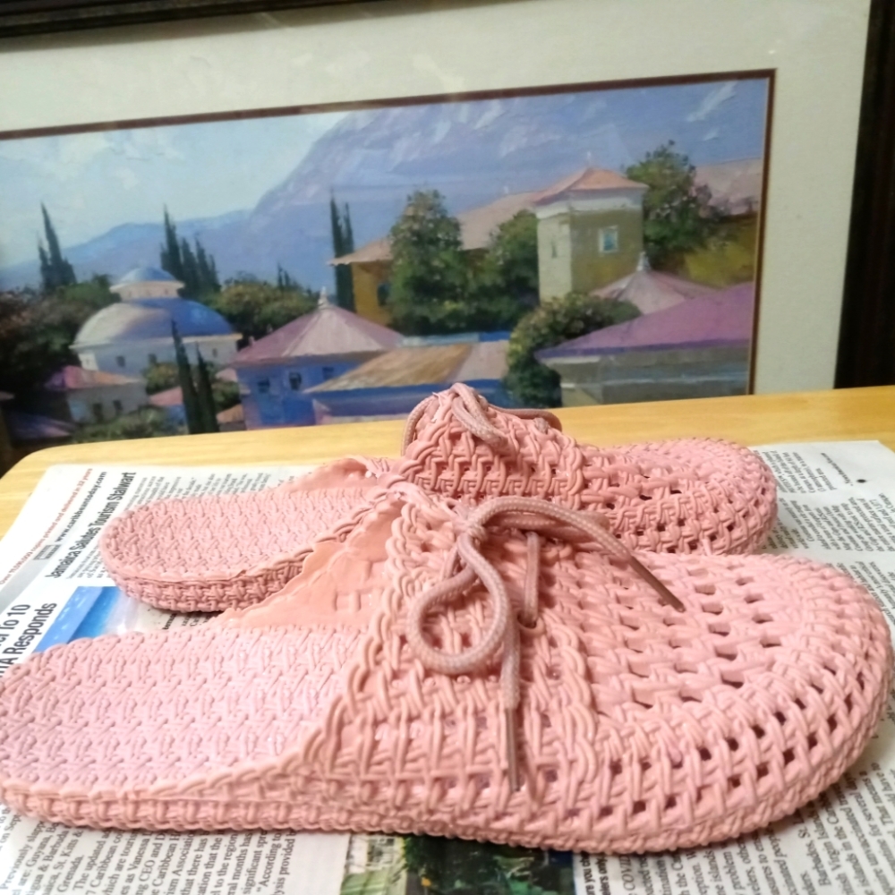 🌉⛵FFG PINK COMFORT SLIPPERS,6🏫